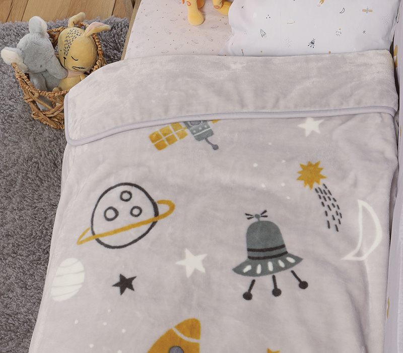 Βρεφική Κουβέρτα κούνιας Nef-Nef Homeware My Universe 100x140 Grey