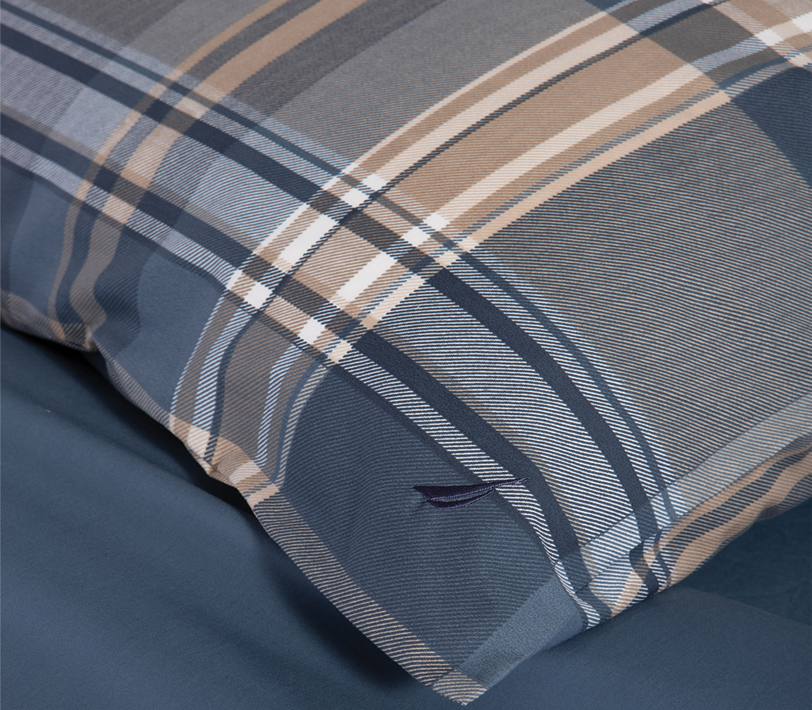 Σεντόνια Υπέρδιπλο  Nef-Nef Homeware (Σετ) Nautica Nau Surface 280Χ270 Denim