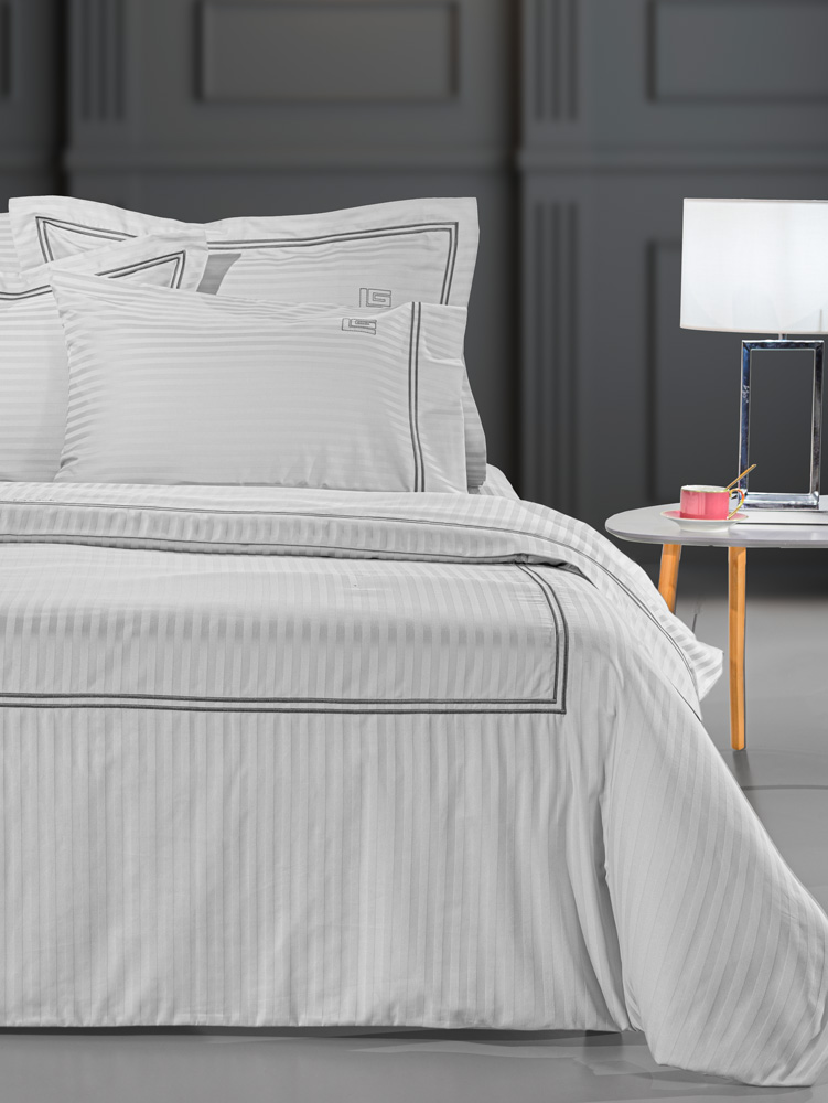 Παπλωματοθήκη Υπέρδιπλη Guy Laroche Nice  Cement D.SIlver 225X245