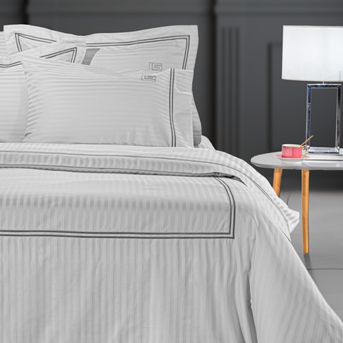 Παπλωματοθήκη Υπέρδιπλη Guy Laroche Nice Cement D.SIlver 225X245