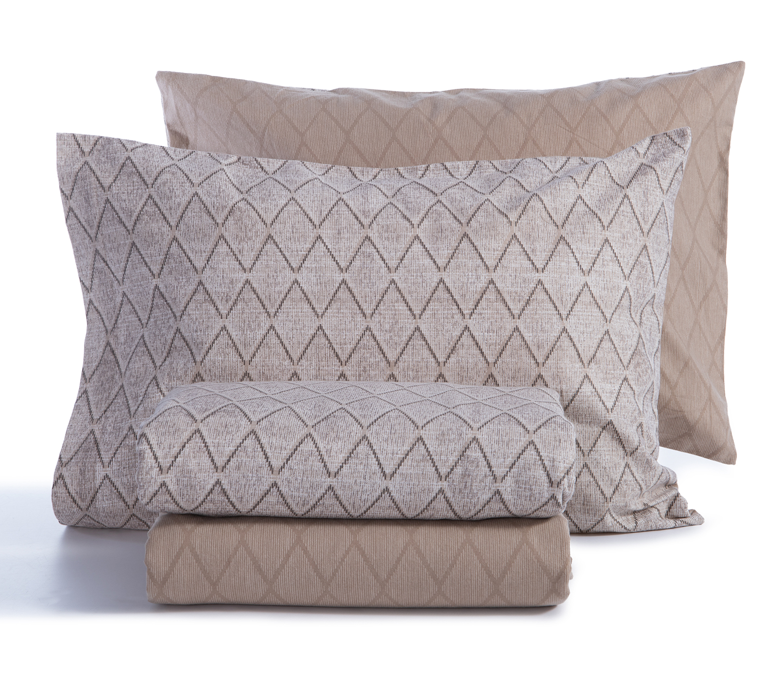  Φανελένια Σεντόνια Nef-Nef Homeware Μονά (Σετ) Torredo 160X260 Βeige