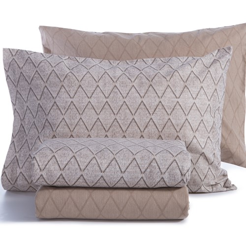 Φανελένια Σεντόνια Nef-Nef Homeware Μονά (Σετ) Torredo 160X260 Βeige