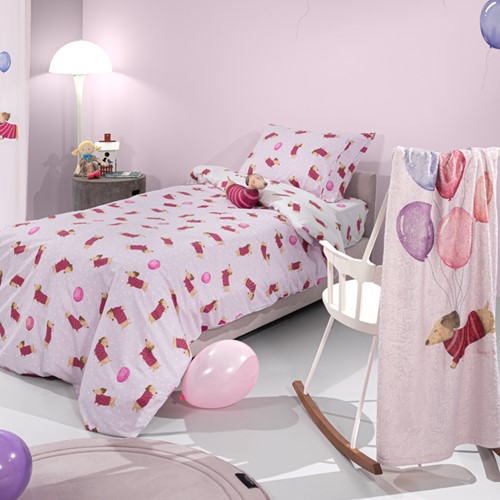 Παιδικά Σεντόνια Saint Clair (Σετ) Pet 100X200+28 Fuchsia (Με Λάστιχο)