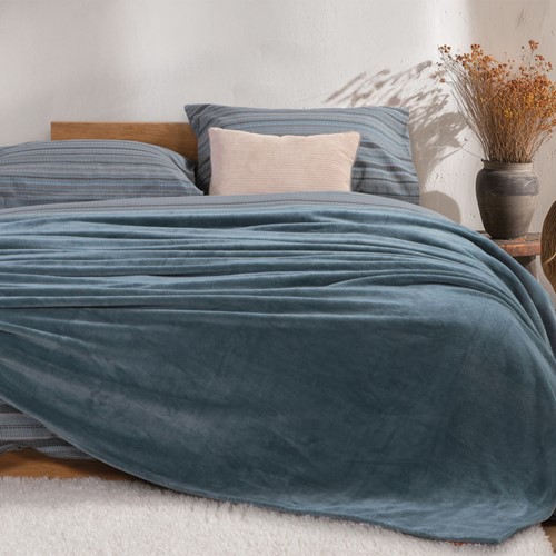 Kουβέρτα Fleece Μονή Nef-Nef Homeware Cosy 160Χ220 D.Blue