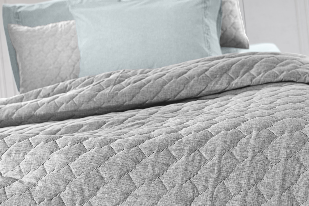 Κουβερλί King Size Guy Laroche (Σετ) Kiara 250X240 Grey