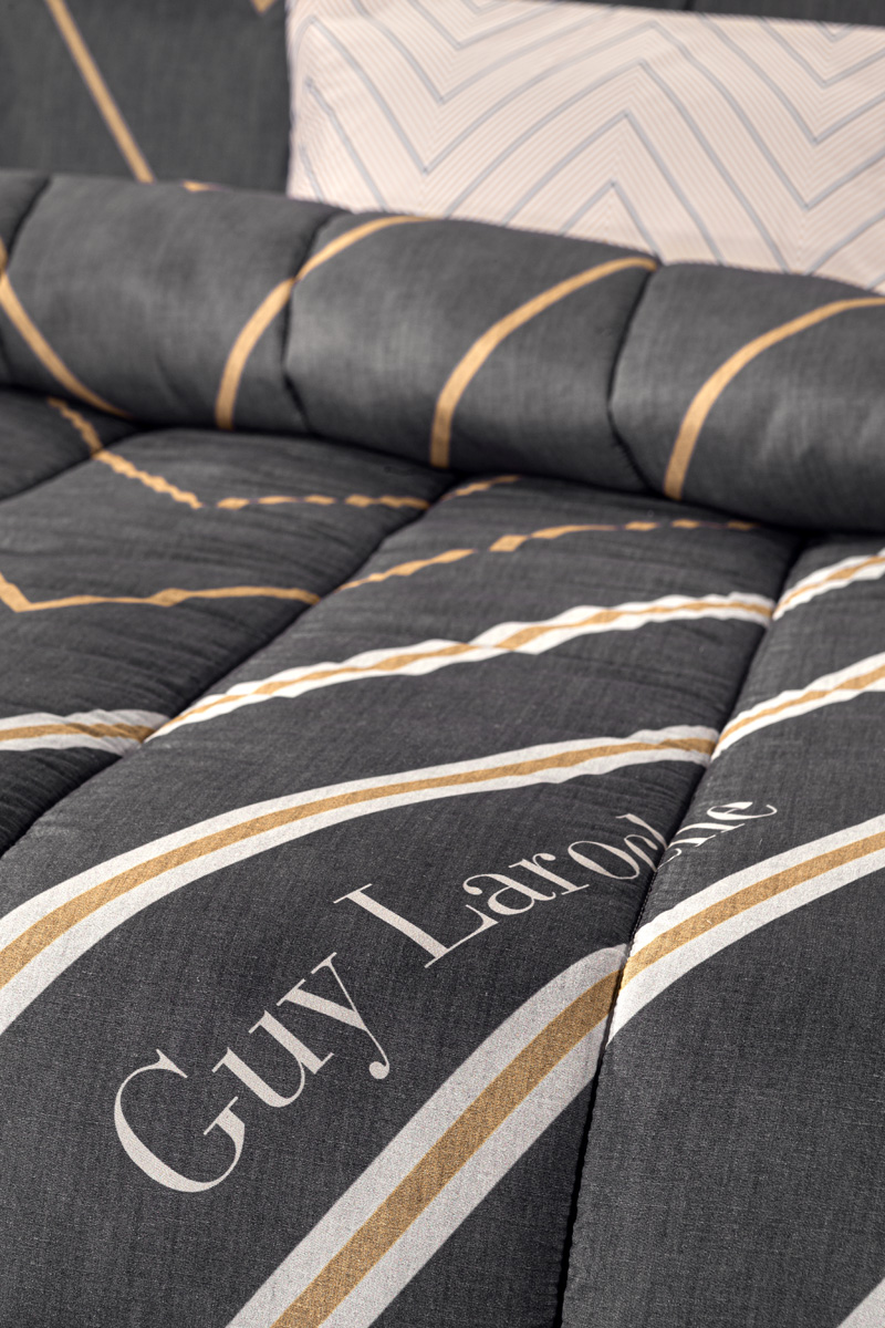 Πάπλωμα Υπέρδιπλο Guy Laroche Suede Canyon Anthracite 220X240