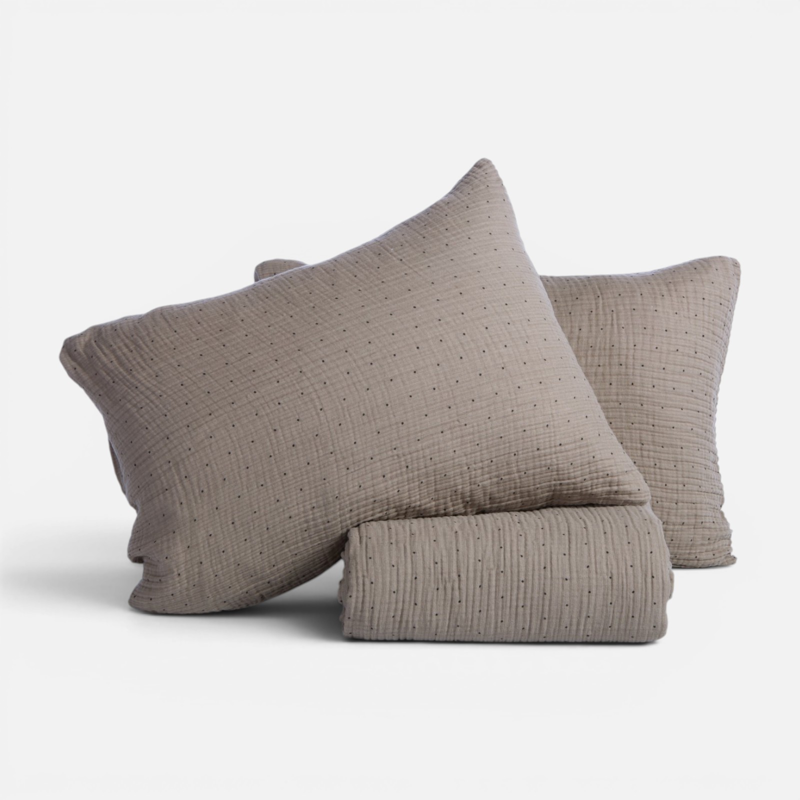 Υπέρδιπλη Παπλωματοθήκη Nef-Nef Homeware (Σετ) Dots 240x230 Brown