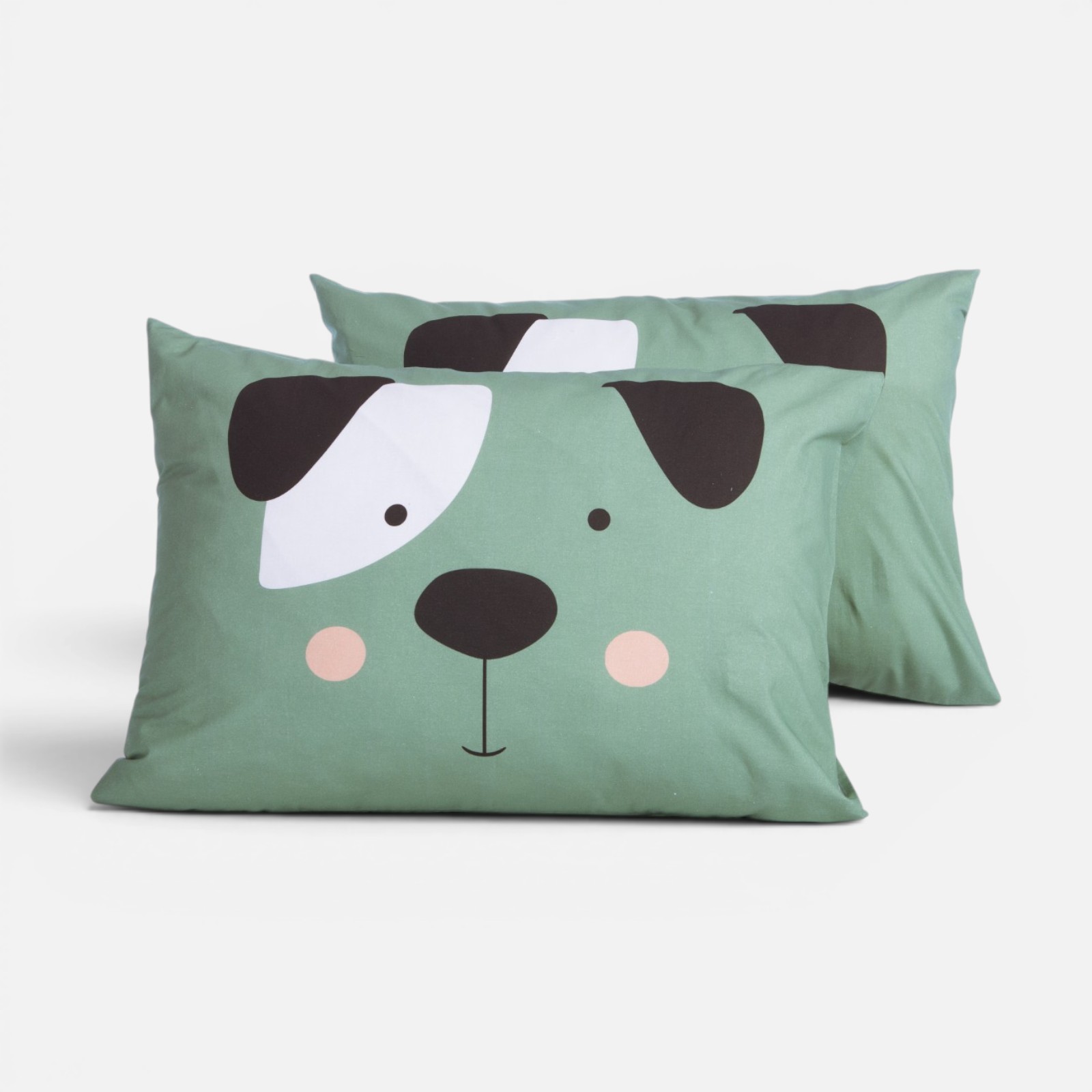 Παιδική Μαξιλαροθήκη Nef-Nef Homeware Happy Dog Green