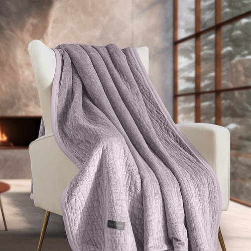 Ριχτάρι Πολυθρόνας Guy Laroche Bolzano Melanze 130X170 + Mαξιλάρι 40X40+2.5 χωρίς γέμιση