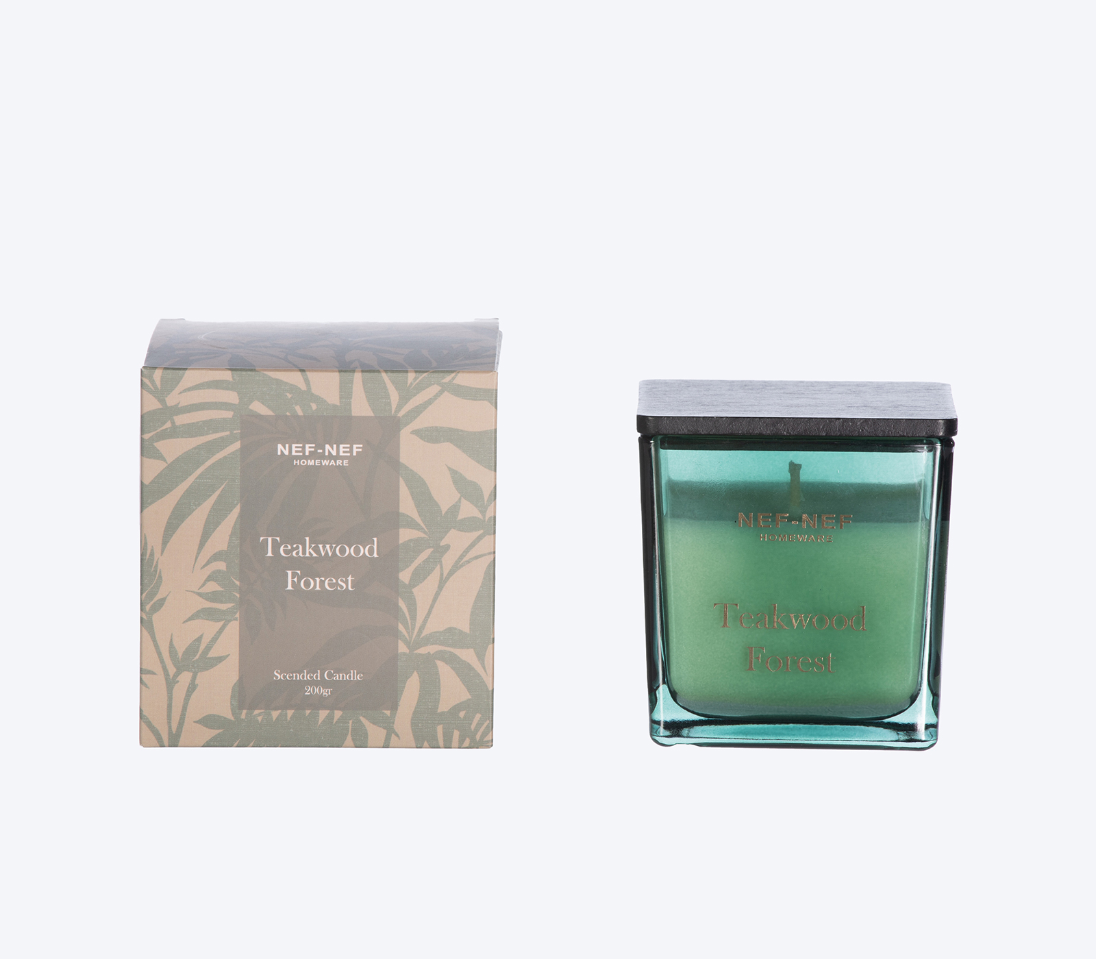 Αρωματικό Κερί Nef-Nef Homeware Teakeood Forest 25 200gr Green