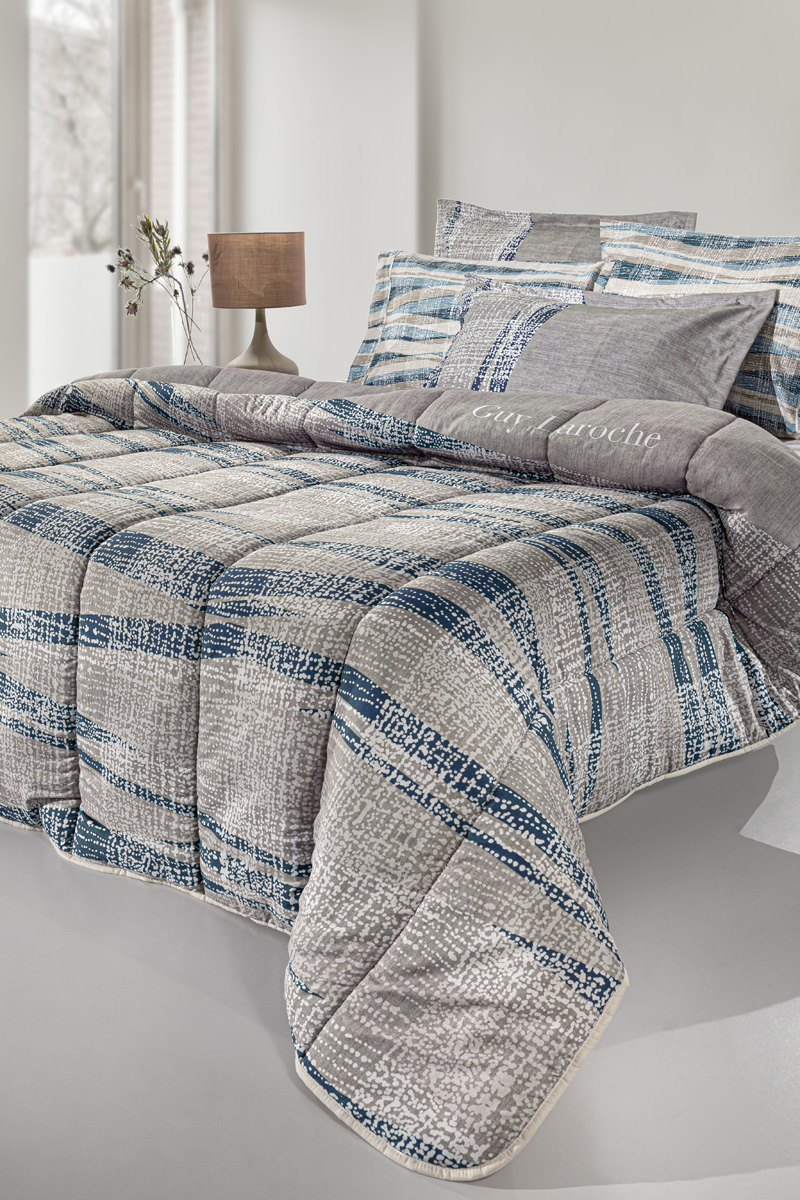 Παπλωματοθήκη Υπέρδιπλη Guy Laroche (Σετ) Active Raf Suede 225X245