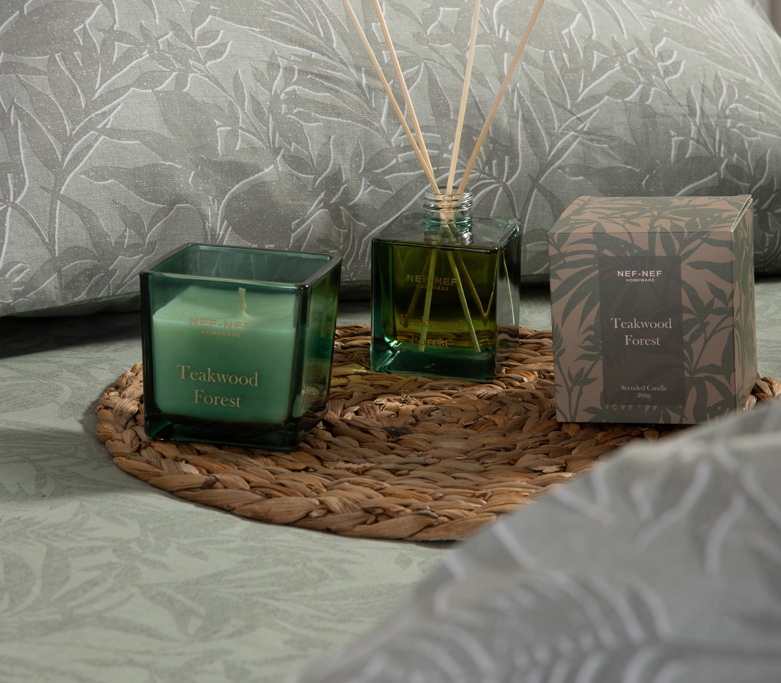 Αρωματικό Χώρου Με Στικς Nef-Nef Homeware Teakwood Forest 25 200ml