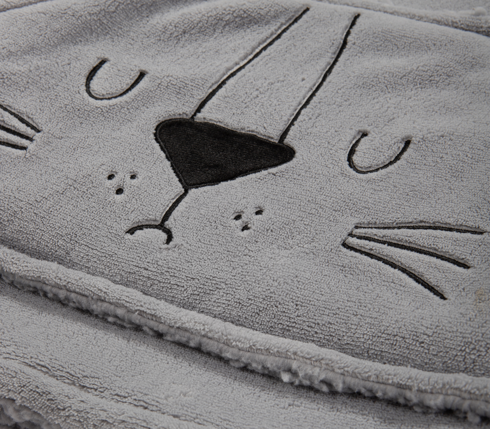 Παιδικό Πόντσο Nef-Nef Homeware Sleeping Lion Grey 06-08