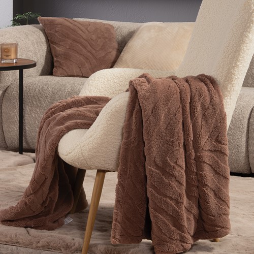 Ριχτάρι Πολυθρόνας Nef-Nef Homeware Berien 130x180 Brown