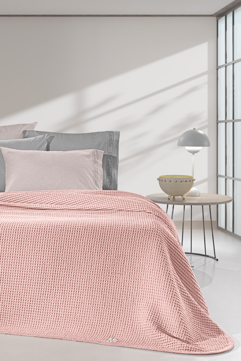 Κουβέρτα Πικέ Υπέρδιπλη Guy Laroche Eternity Misty Rose 230X240