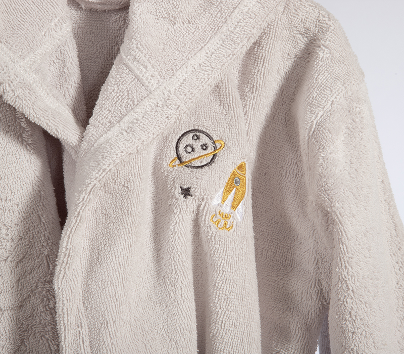 Βρεφικό Μπουρνούζι Nef-Nef Homeware My Universe Grey 04