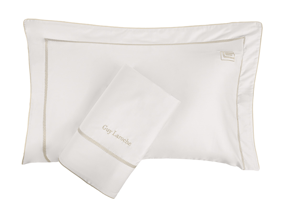 Παπλωματοθήκη Υπέρδιπλη Guy Laroche (Σετ) Elite Ivory/Beige  250X240 