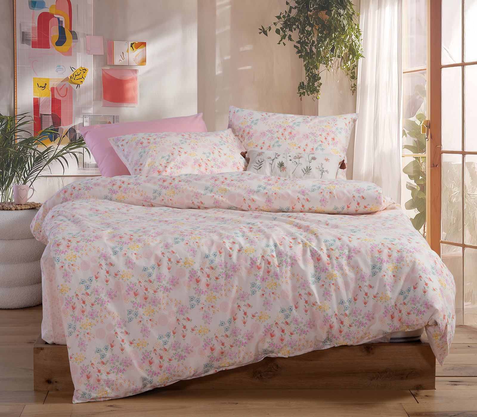 Παιδικά Σεντόνια Nef-Nef Homeware (3ΤΜΧ)  Blossom Day 170x260 L.Pink 