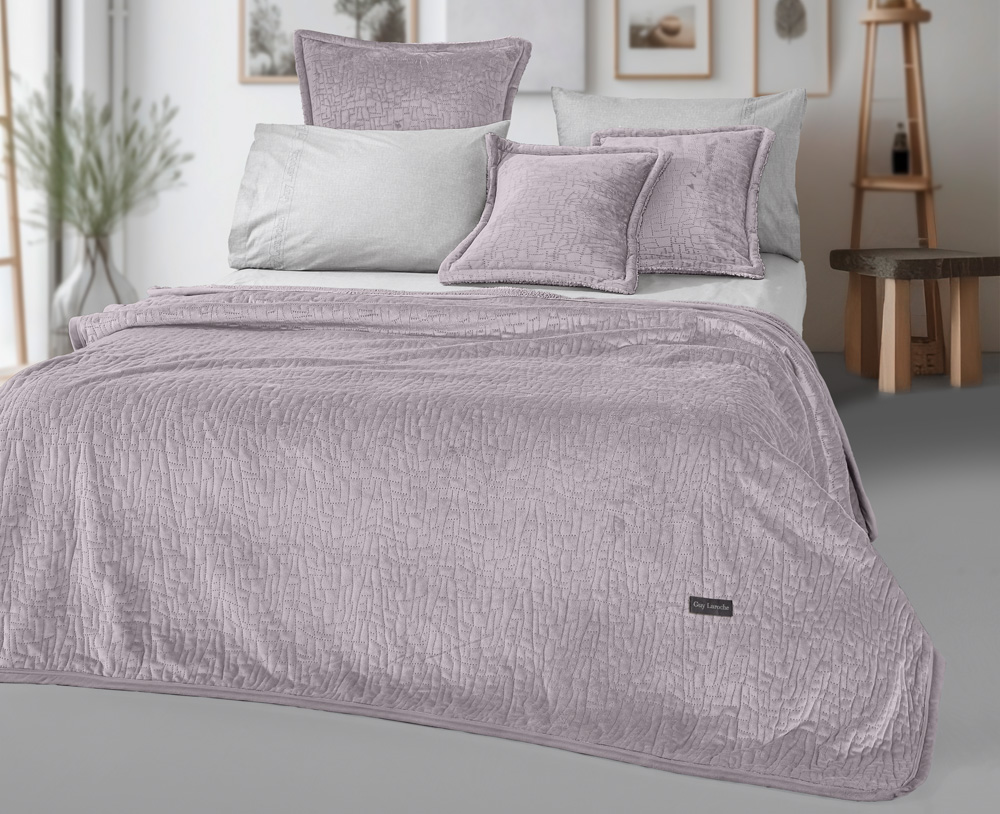 Κουβέρτα Μονή Guy Laroche (Σετ) Bolzano 160X220 Melanze