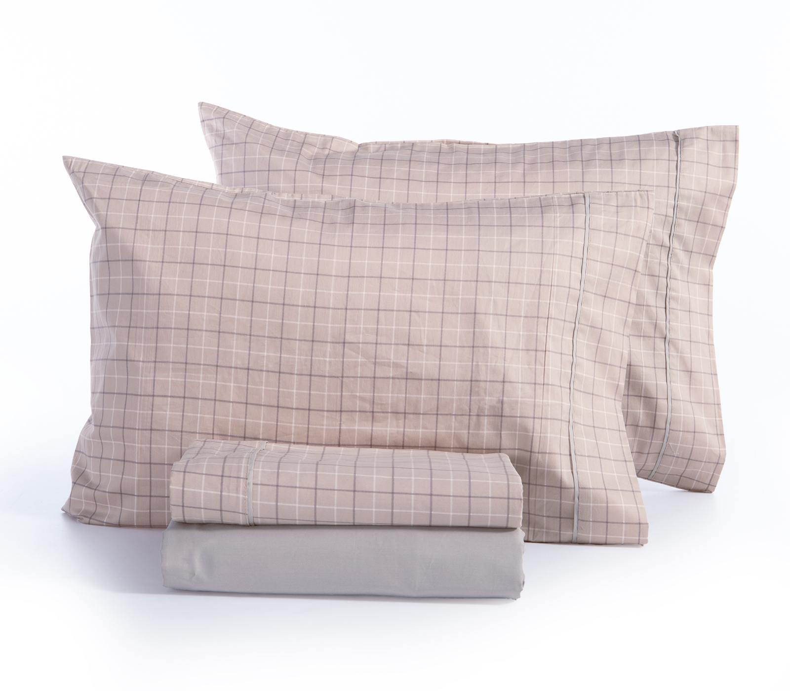 Σεντόνια King Size Nef-Nef Homeware (Σετ) Green 270X280 Beige