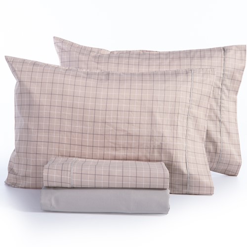 Σεντόνια King Size Nef-Nef Homeware (Σετ) Green 270X280 Beige