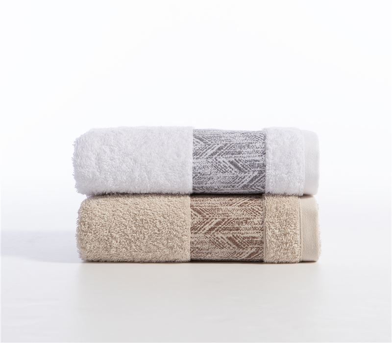 Σετ Πετσέτες Nef-Nef Homeware Depreo 3τμχ White