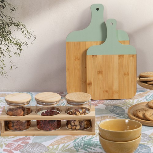 Βάζο Με Καπάκι Nef-Nef Homeware Fonten (3τμχ) 8X9,2-10,3