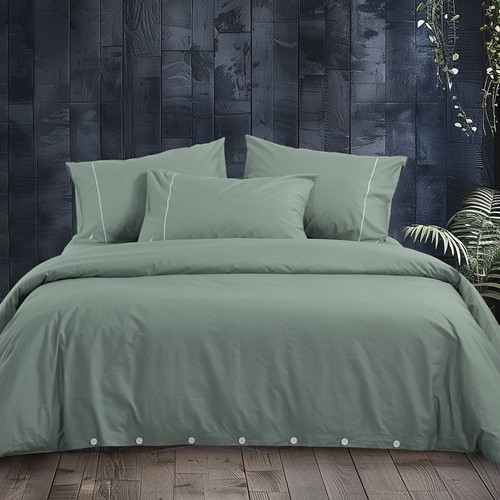 Παπλωματοθήκη Υπέρδιπλη Nef-Nef Homeware (Σετ) Nautica-Nau Wave Solid 240X220 Green