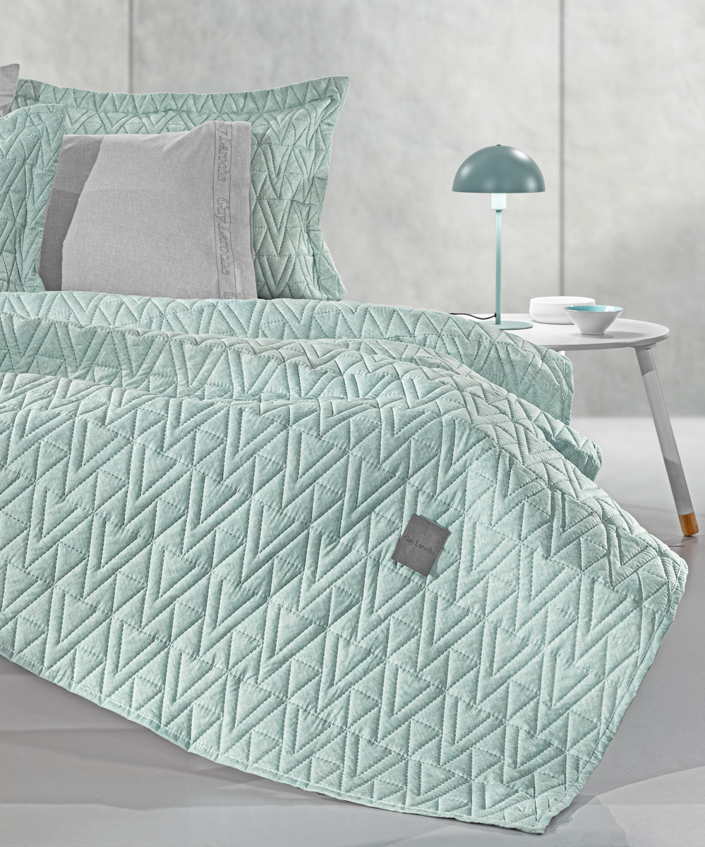 Κουβερλί King Size Guy Laroche (Σετ) Kylian Mint 250X240
