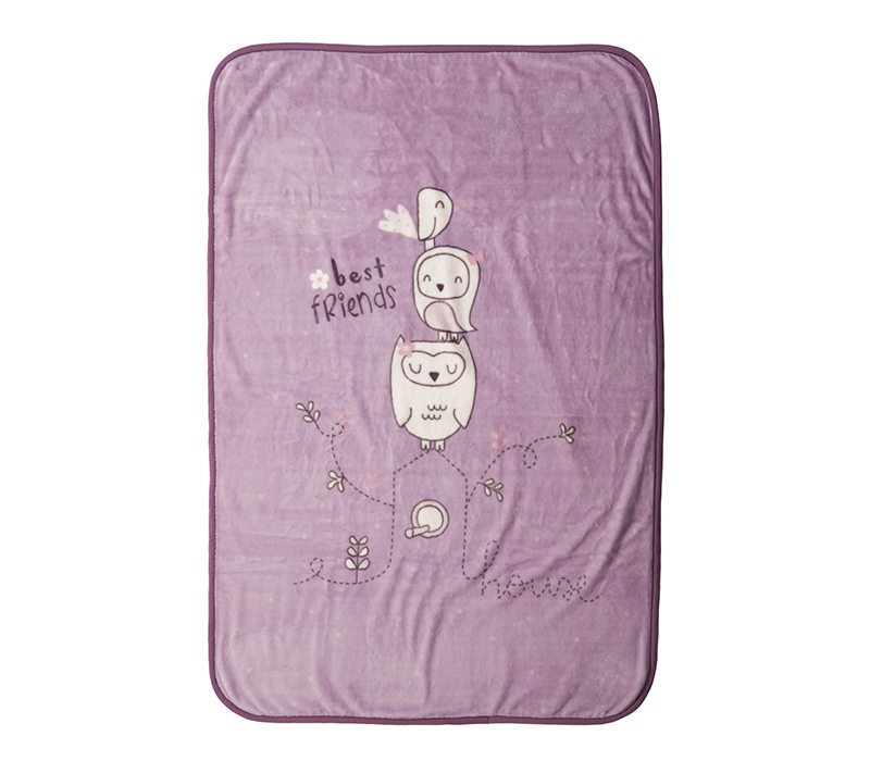 Βρεφική Κουβέρτα κούνιας Nef-Nef Homeware Best Friends 100x140 Mauve