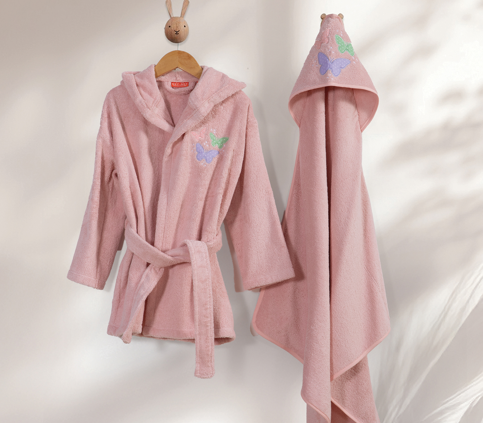 Βρεφική Κάπα Nef-Nef Homeware Wings Of Joy 75X75 Pink