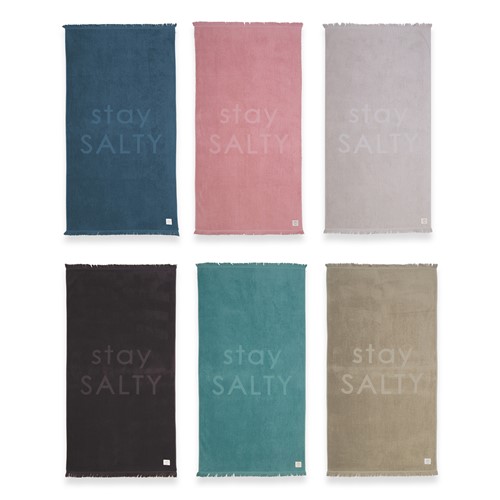 Πετσέτα Θαλάσσης Nef-Nef Homeware Stay Salty 90x170 Black