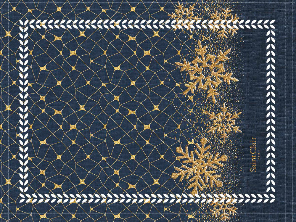 Σουπλά Χριστουγεννιάτικο Saint Clair Christmas 3036 Blue Laser Cut 45X33