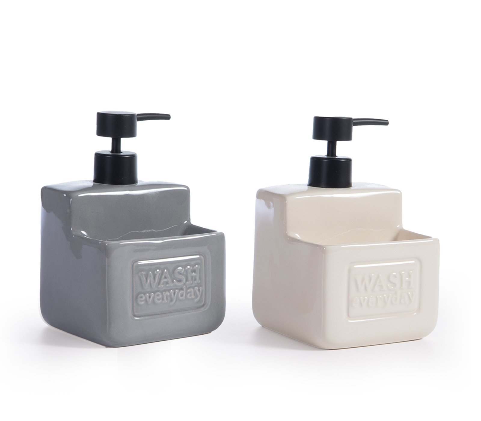 Δοχείο Κρεμοσάπουνου Nef-Nef Homeware Clean Grey