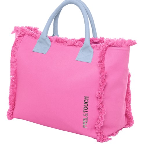 Tσάντα Θαλάσσης Ώμου Feel an Touch Caribbean Pink/Ciel
