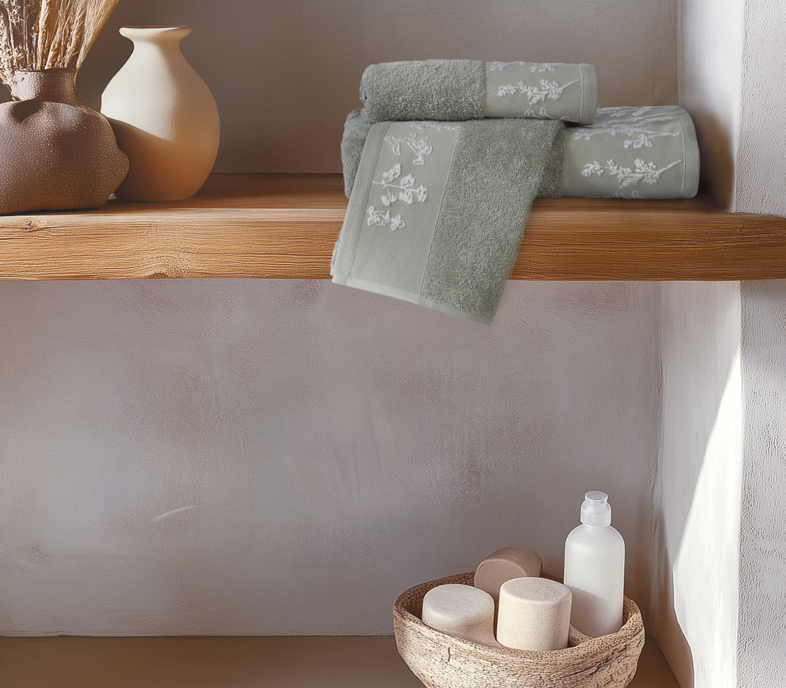 Πετσέτα Προσώπου Nef-Nef Homeware Claris 50x90 Green