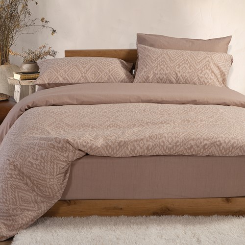 Σεντόνια Διπλά Nef-Nef Homeware Orion 200x270 Beige