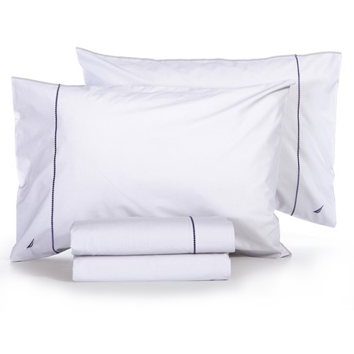 Σεντόνια Υπέρδιπλα Nef-Nef (Σετ) Homeware Nautica - Nau Wave Solid 240Χ270 White