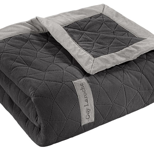 Ριχτάρι Διθέσιο Guy Laroche Avalon Carbon 170x250 + Μαξιλάρι 42X42+3