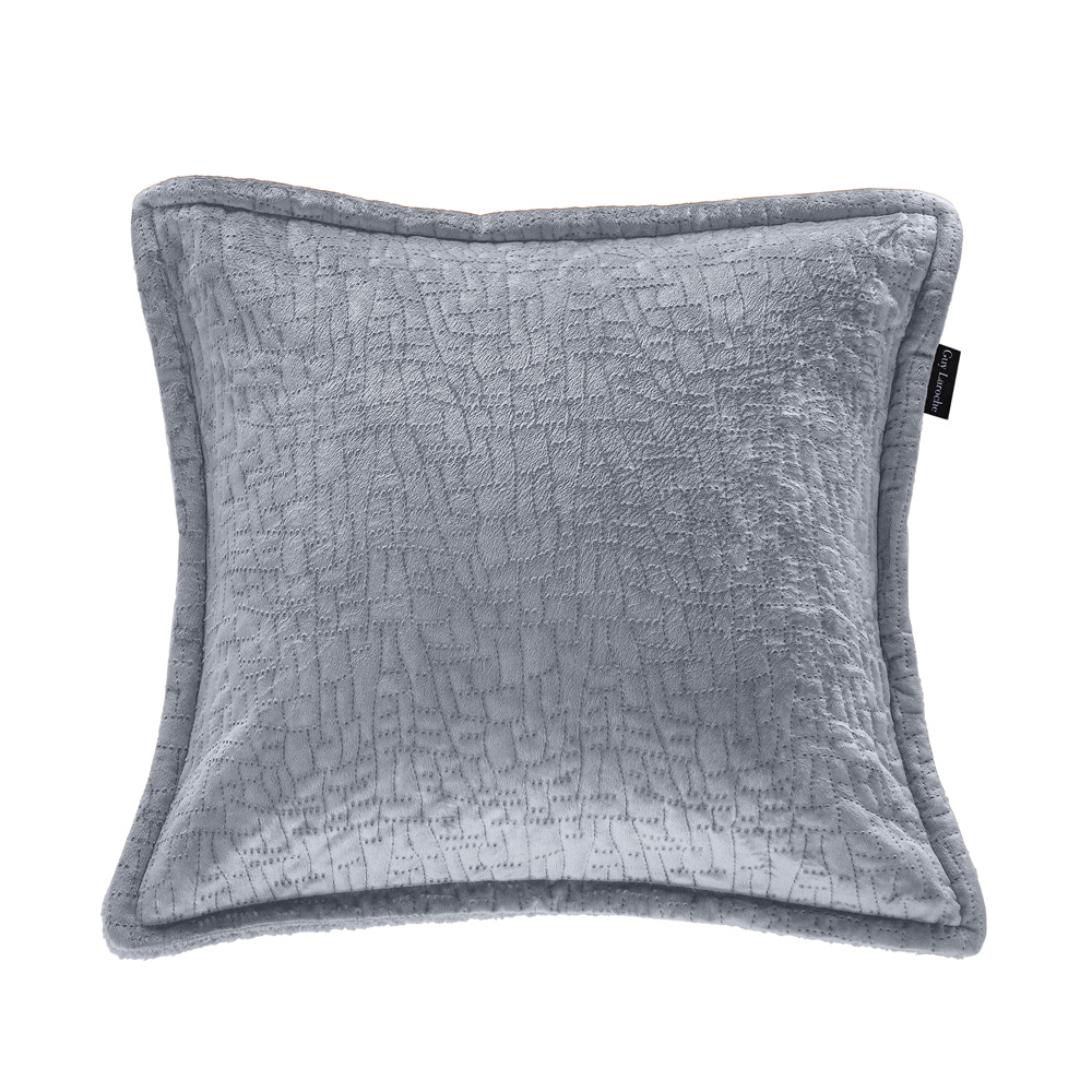 Ριχτάρι Πολυθρόνας Guy Laroche Bolzano Silver 130X170 + Mαξιλάρι 40X40+2.5 χωρίς γέμιση