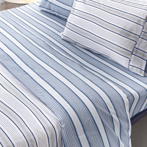 Σεντόνια King Size Guy Laroche (Σετ) Pinstripe Denim 270X265