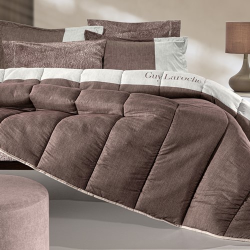 Πάπλωμα Υπέρδιπλο Guy Laroche Safari Choco Suede 220x240