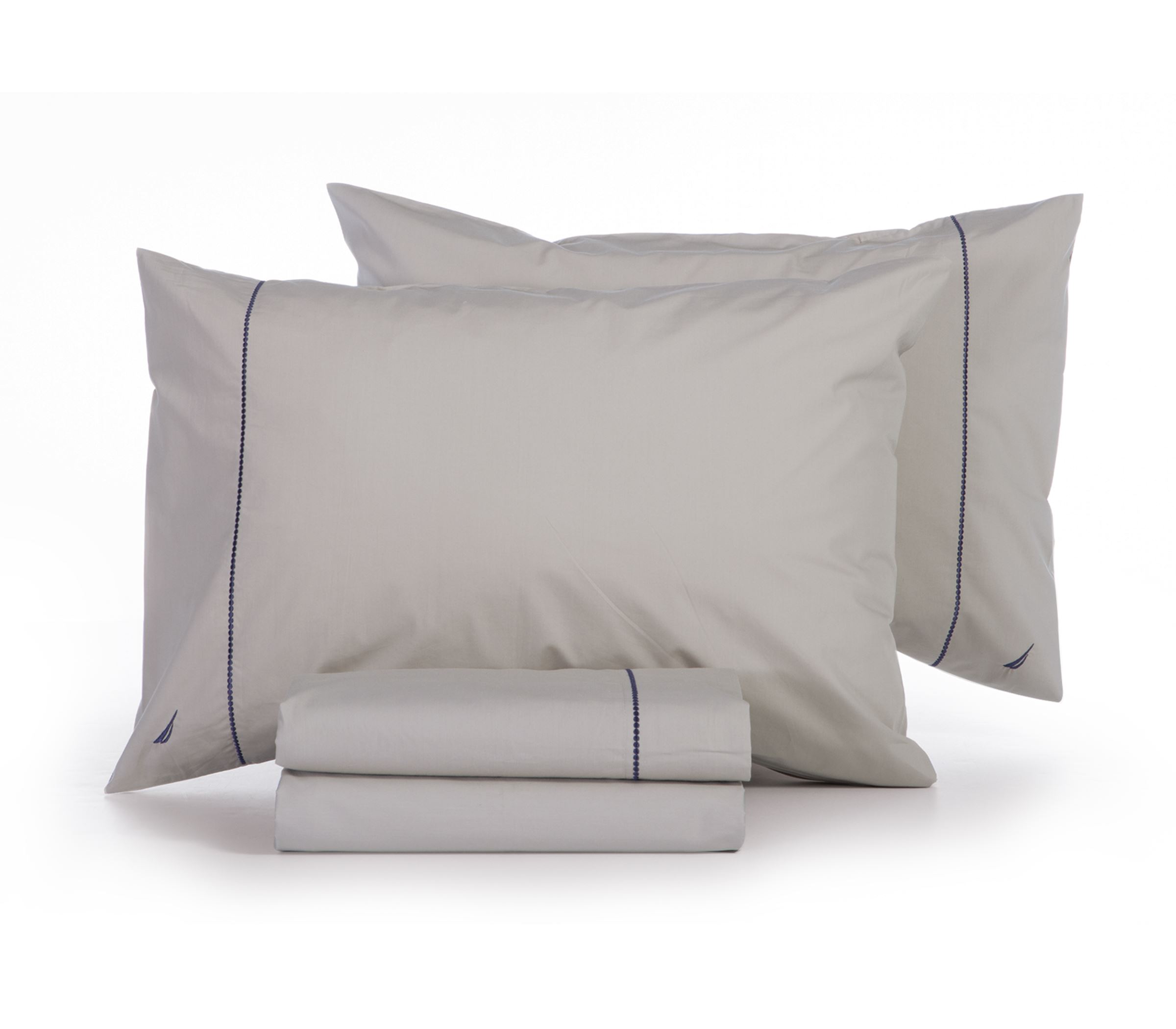 Σεντόνια Διπλά Nef-Nef Homeware (Σετ) Nautica - Nau Wave Solid 200Χ270 Linen