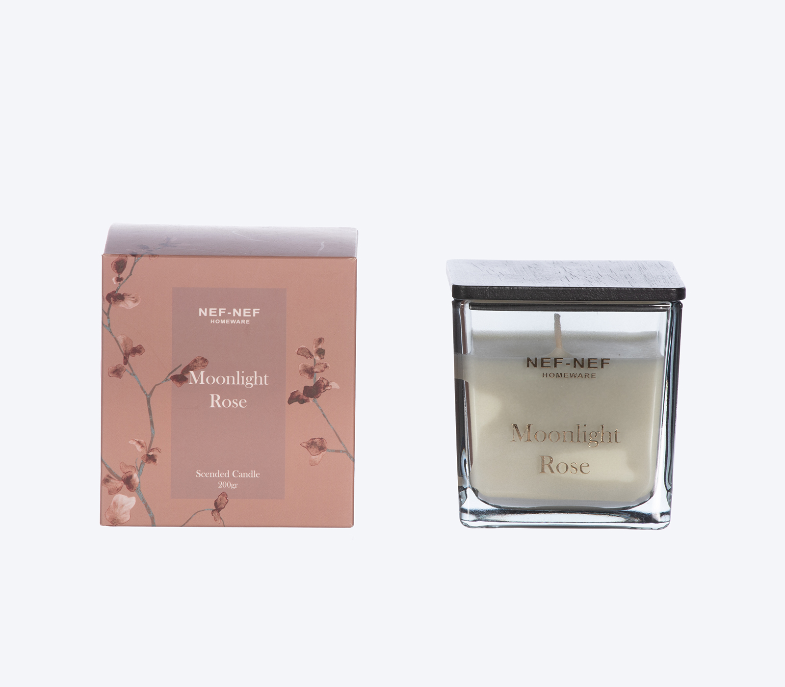 Αρωματικό Κερί Nef-Nef Homeware Moonlight Rose 25 200gr 