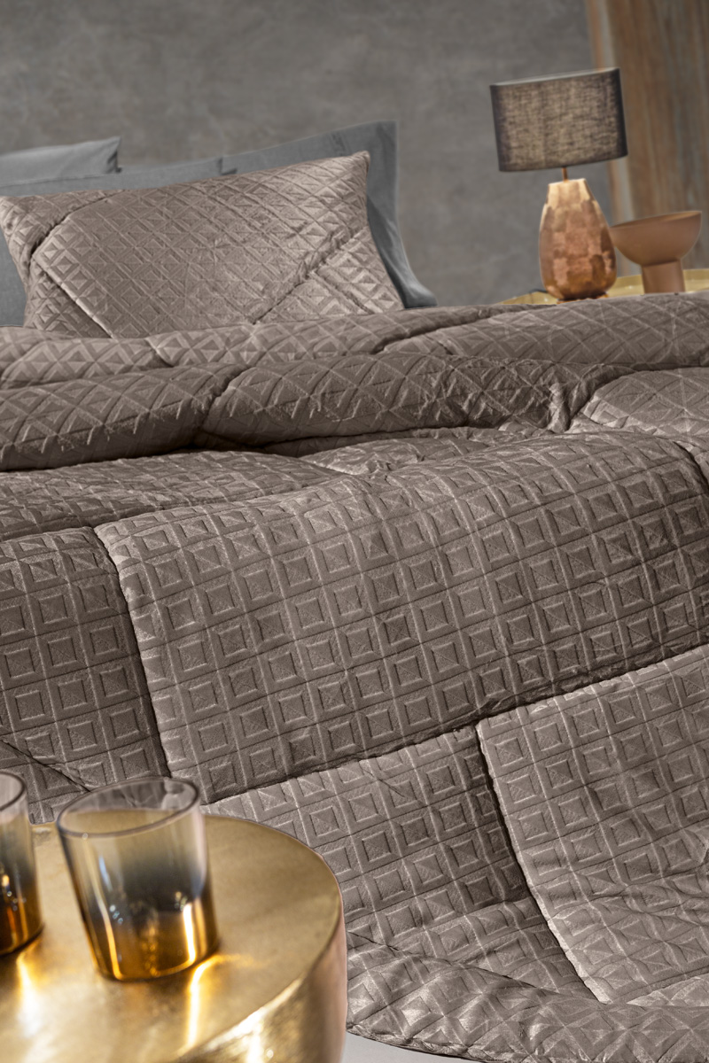 Κουβερτοπάπλωμα Ημίδπλο Guy Laroche Profile Cocoa 180x240