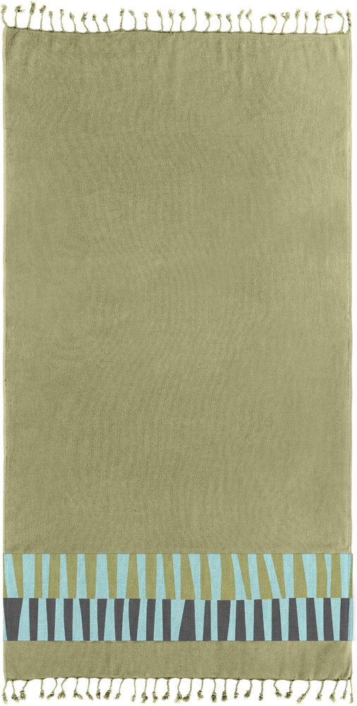 Πετσέτα Θαλάσσης Guy Laroche Pestemal 23 Khaki 90x170 