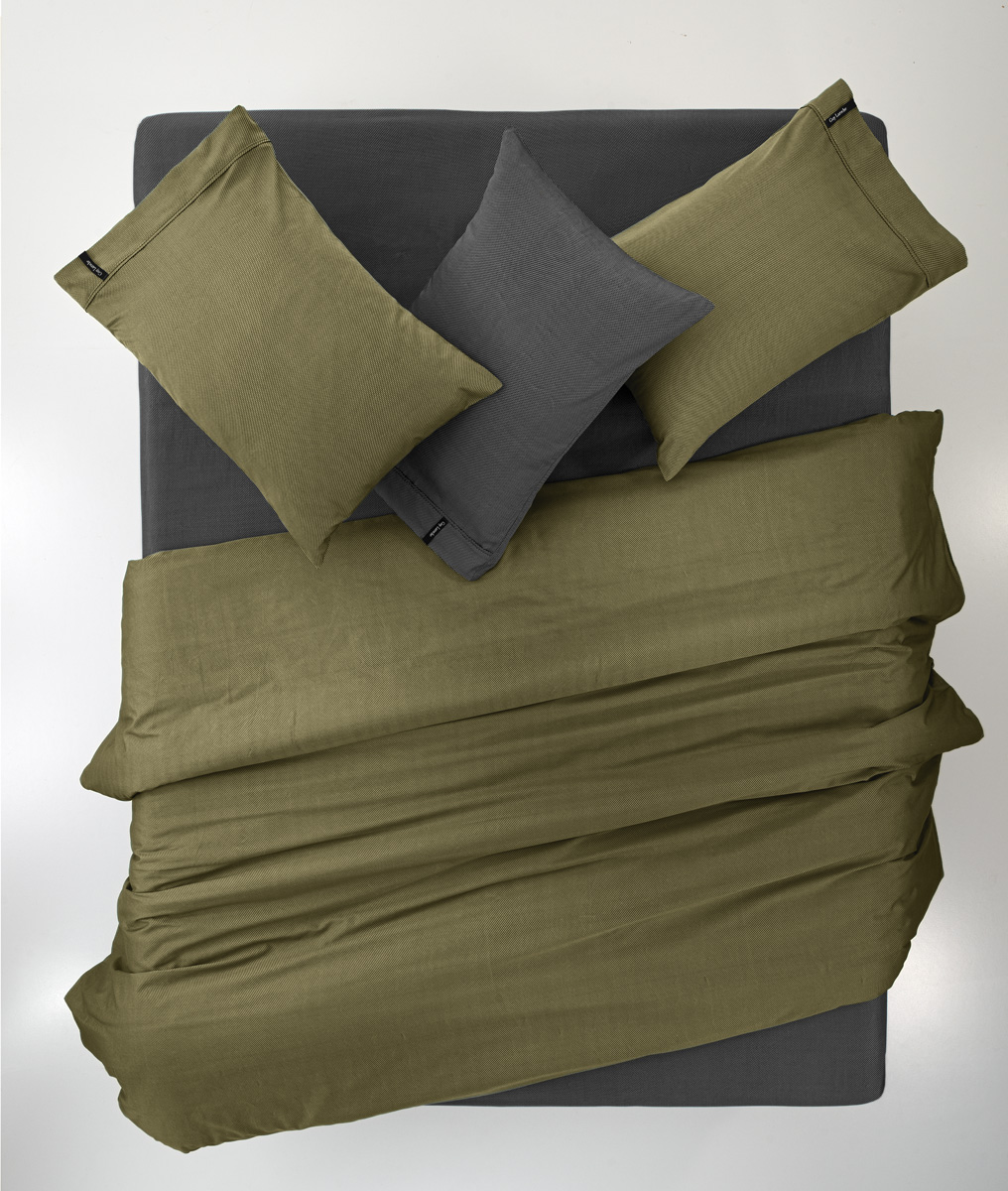 Σεντόνι King Size Μεμονωμένα Guy Laroche με λάστιχο Minimal Khaki 180X200+35 