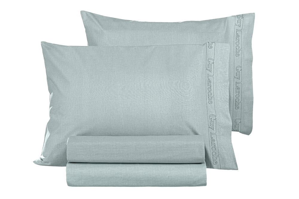 Σεντόνι Υπέρδιπλο Μεμονωμένο Guy Laroche Color Plus Mint 160X200+32 Με Λάστιχο