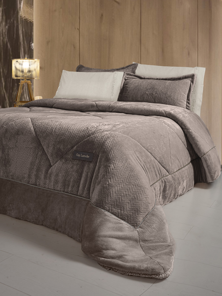 Κουβερτοπάπλωμα Υπέρδιπλο Guy Laroche Moore Cocoa 220X240