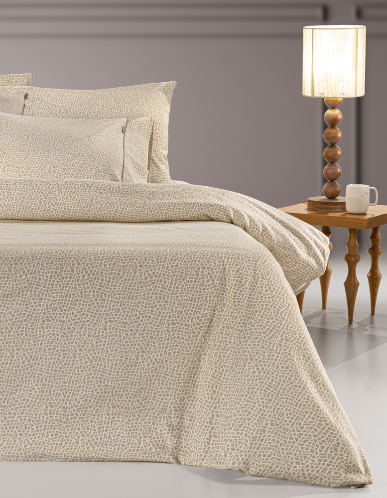 Σεντόνια Υπέρδιπλα Guy Laroche (Σετ) Φανέλα Mira Mocca 240X265